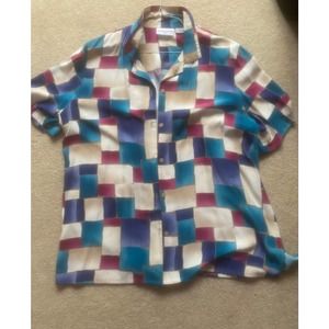 VINTAGE Multicolored Button Down Shirt